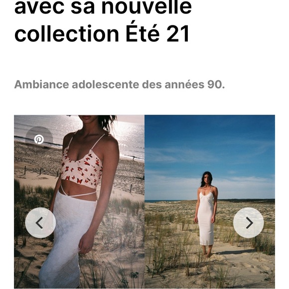 NWT Musier Paris Butterfly Paz soft stretchy jersey strappy  tank top size 40 - Picture 4 of 16